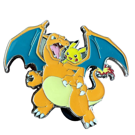 Pokemon Celebrations UPC 25th Anniversary Charizard & Pikachu Enamel Pin